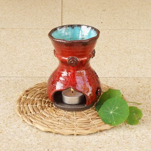 Essential oil diffuser, Ceramic oil burner, aromatherapy oil burner, Candle burner, Handmade ceramic aromatherapy oil burner, Wheel thrown,