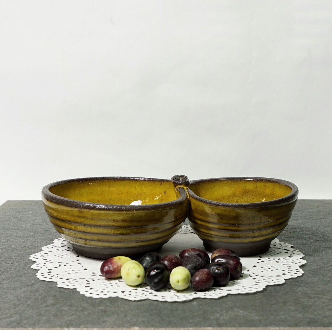 Olives and Pits Dish Ceramic Ware for Serving Olives Yellow Etsy Israel