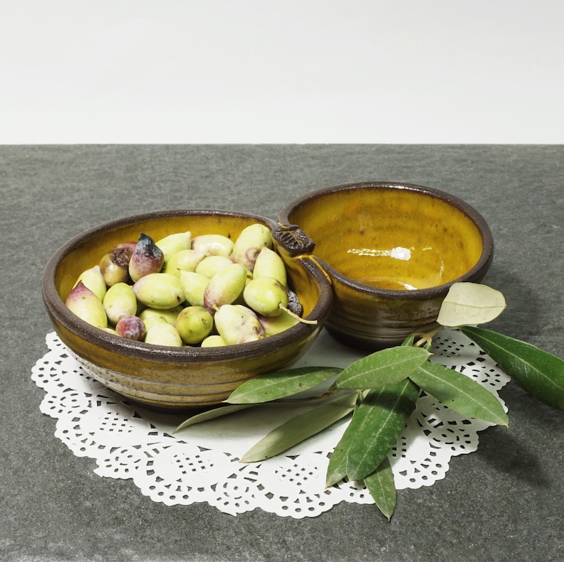 Olives and Pits Dish Ceramic Ware for Serving Olives Yellow Etsy Israel