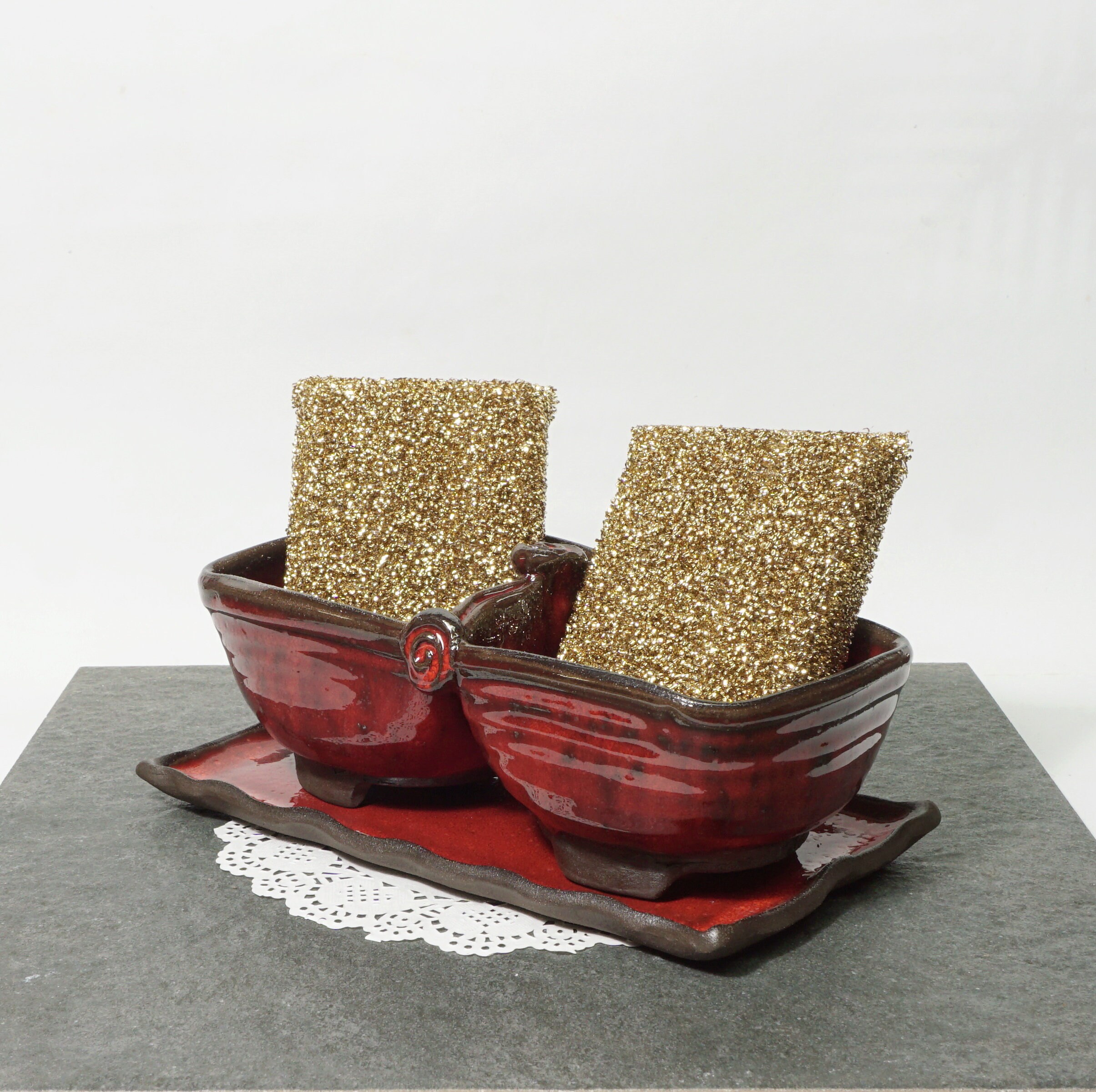 Wool Dish Sponge Set – Farmhouse Pottery