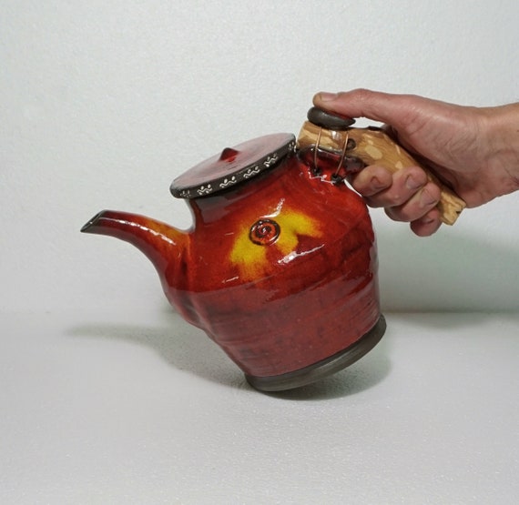 Small 12oz Handmade Organic Shaped Ceramic Teapot Wheel thrown stoneware teapot. Small 12oz Handmade Organic Shaped Ceramic Teapot Wheel thrown stoneware teapot.