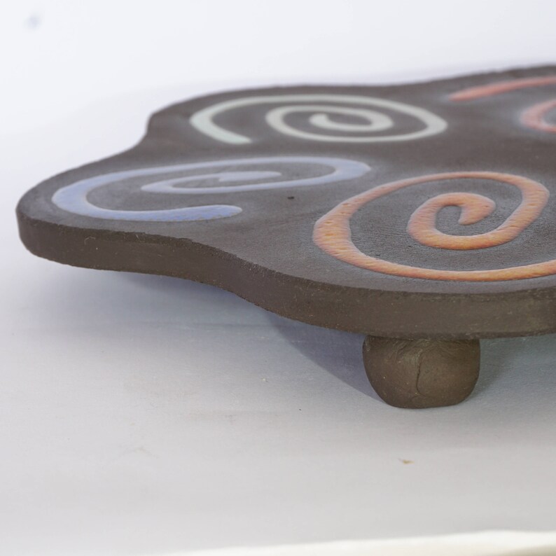 Ceramic Hot Pot Stand Flower Shape Hot Pot Holder Colorful Etsy