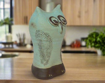 イタリア陶器 フクロウの置物 ピアネタ セラミカ ヴィエトリ陶器