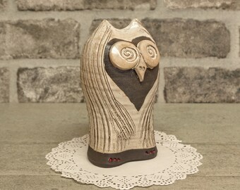 Iznik Tile 5.9/'/' Small Animal Object Garden Sculpture Ceramic Bird Handmade Veiled Owl Anatolian Hand Art