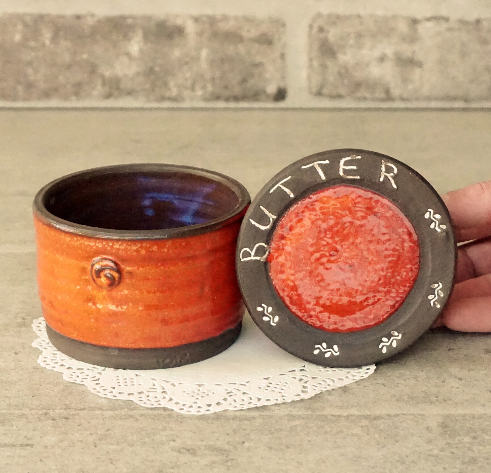 Butter Dish Ceramic Butter Dish Butter Container Pottery Etsy