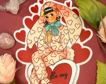 Honey Bunny Valentine Sticker