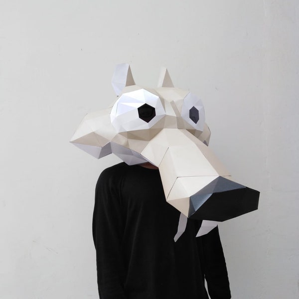 L'ÂGE DE GLACE - masque scrat diy