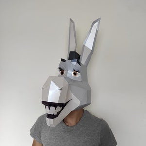 DONKEY SHREK MASK diy