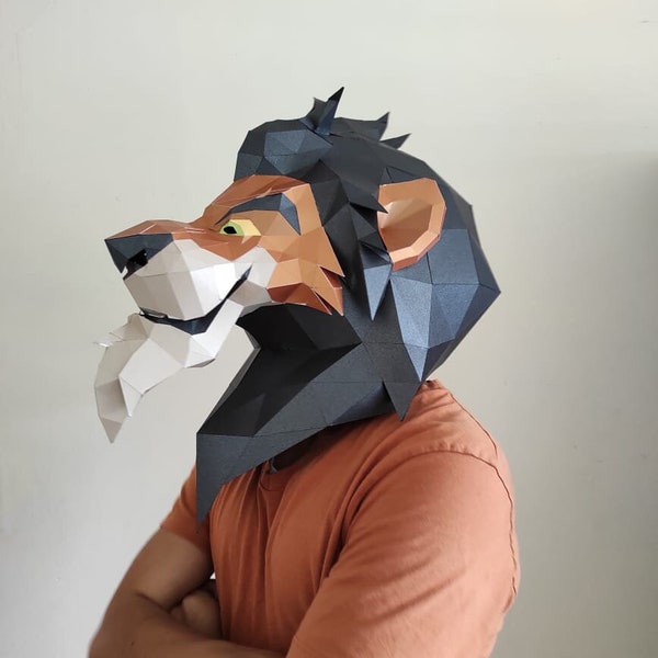 SCAR LION KING diy mask