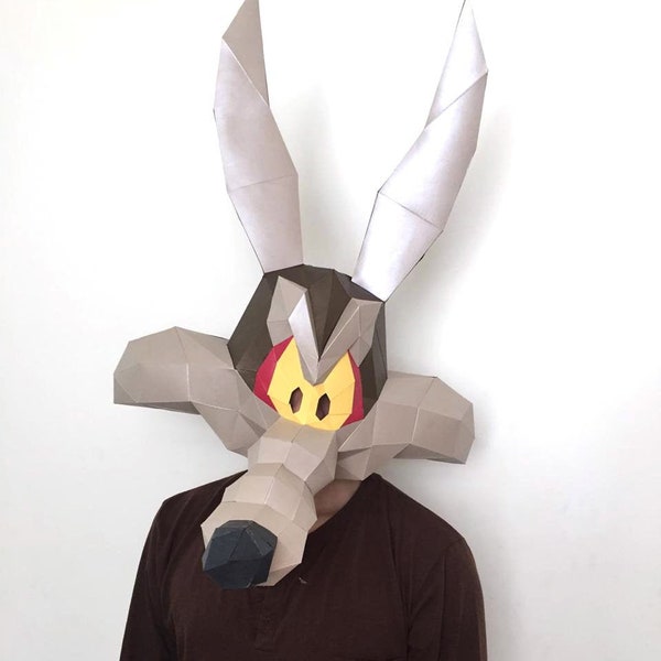 WILE E COYOTE/  DIY looney tunes mask