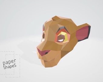 SIMBA - REY LEON-diy mask