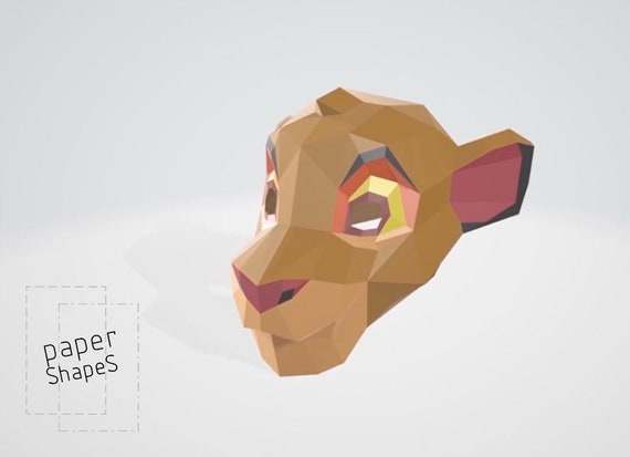 SIMBA LION KING Diy Mask - Etsy