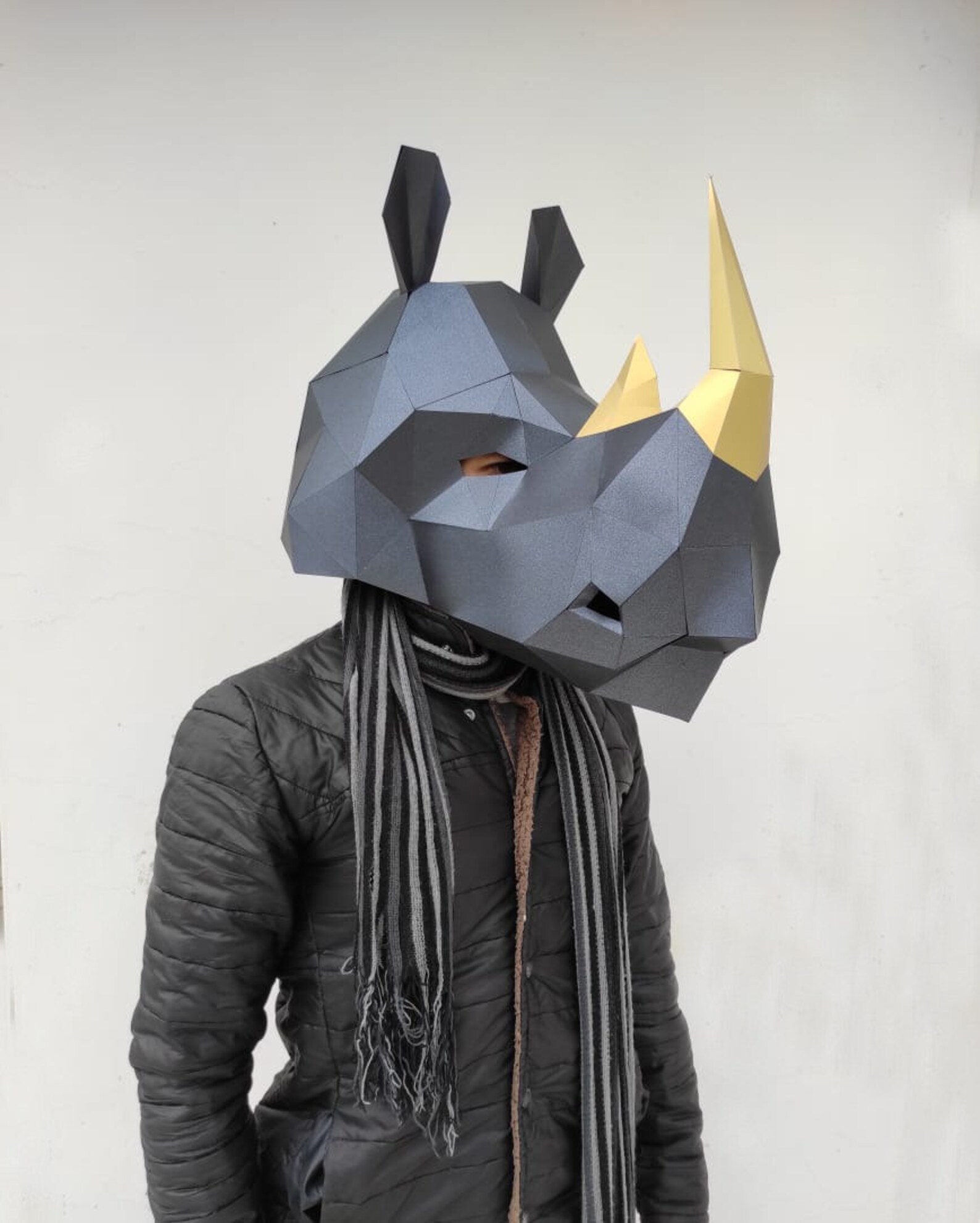 DIY RHINO MASK Etsy