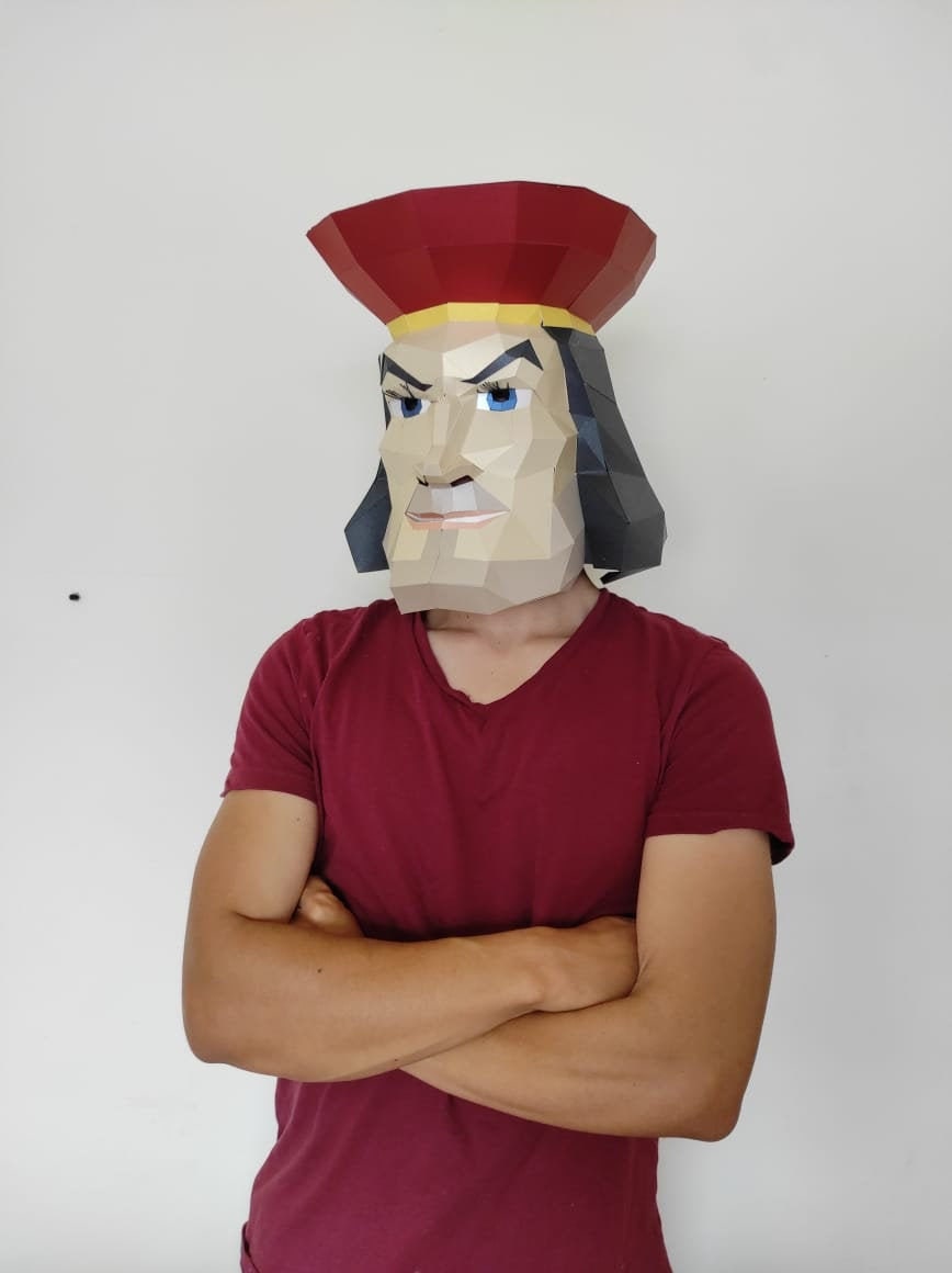 LORD FARQUAAD SHREK Mask Diy | Etsy