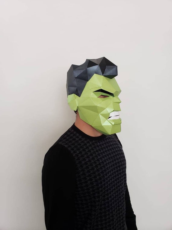 Estúpido Anterior Jabeth Wilson DIY HULK MASK - Etsy España