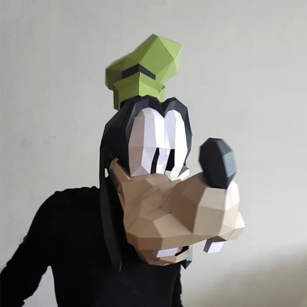 GOOFY MASK diy papercraft