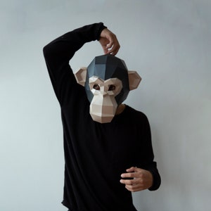 DIY CHIMPANZEE MASK