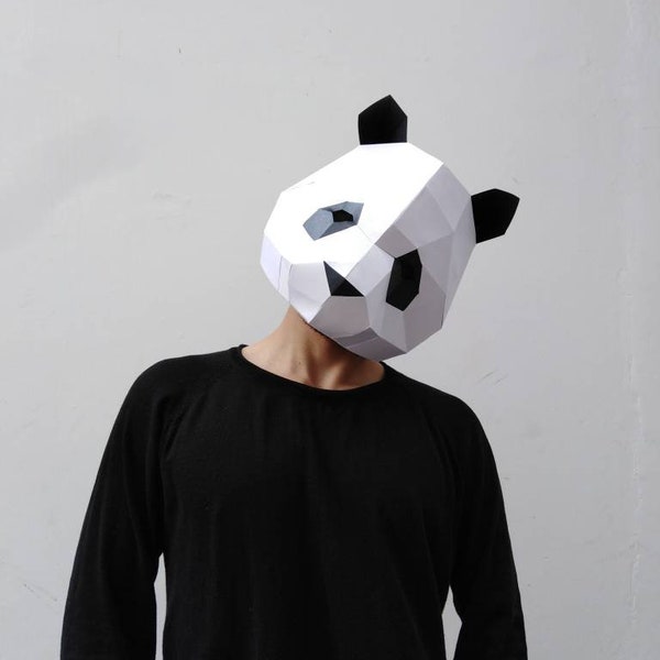 PANDA MASK DIY