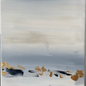 Original Abstract Painting on Canvas | 10 x 20