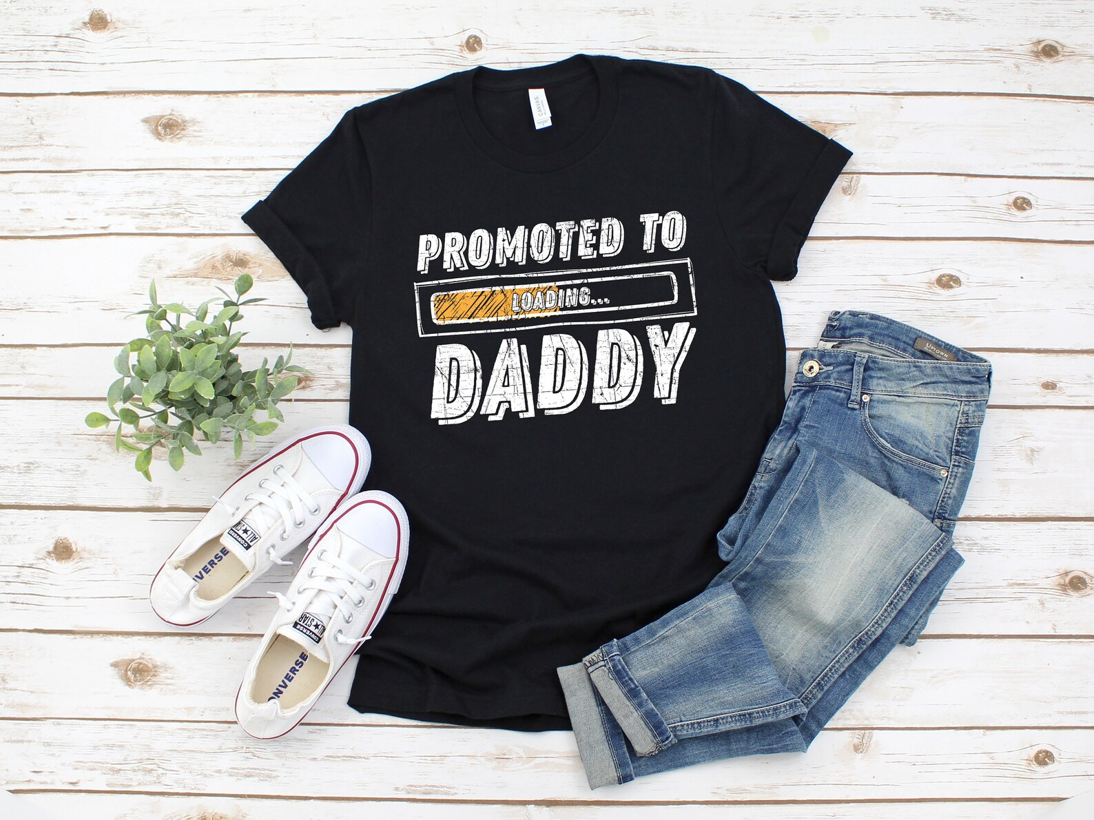 Promoted To Daddy Fathers Day Shirt New Dad New Dad Gift Etsy