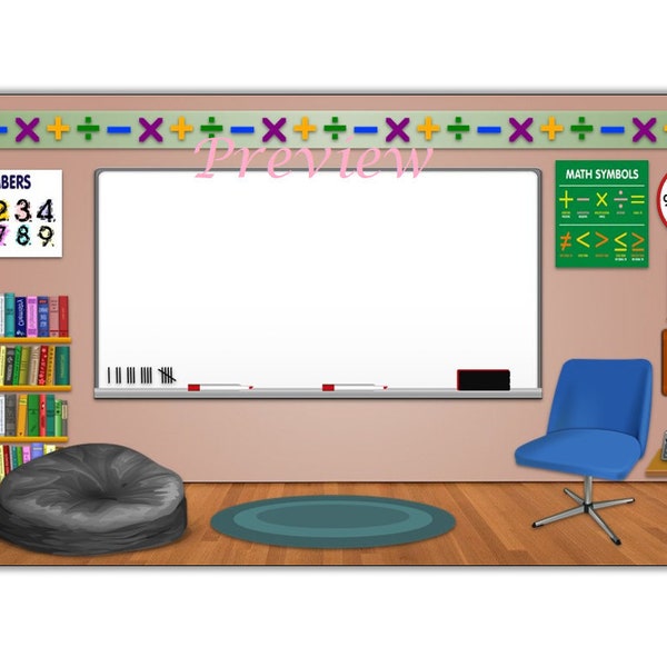 Classroom Backdrop - Etsy
