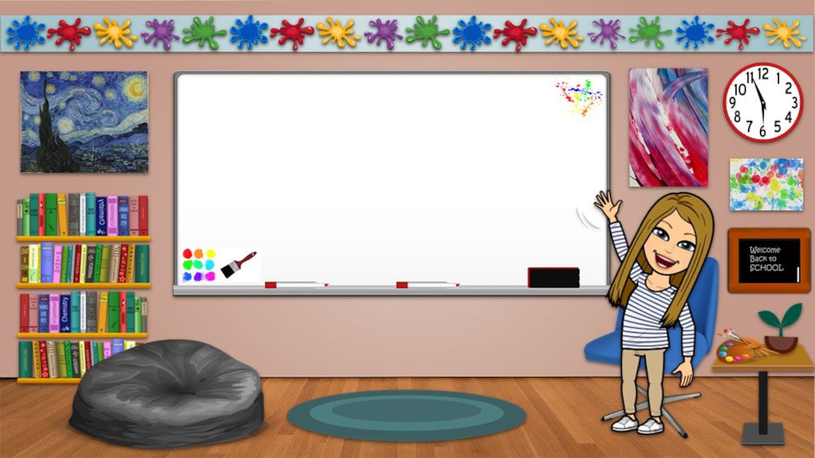 Bitmoji Classroom Template Art Etsy