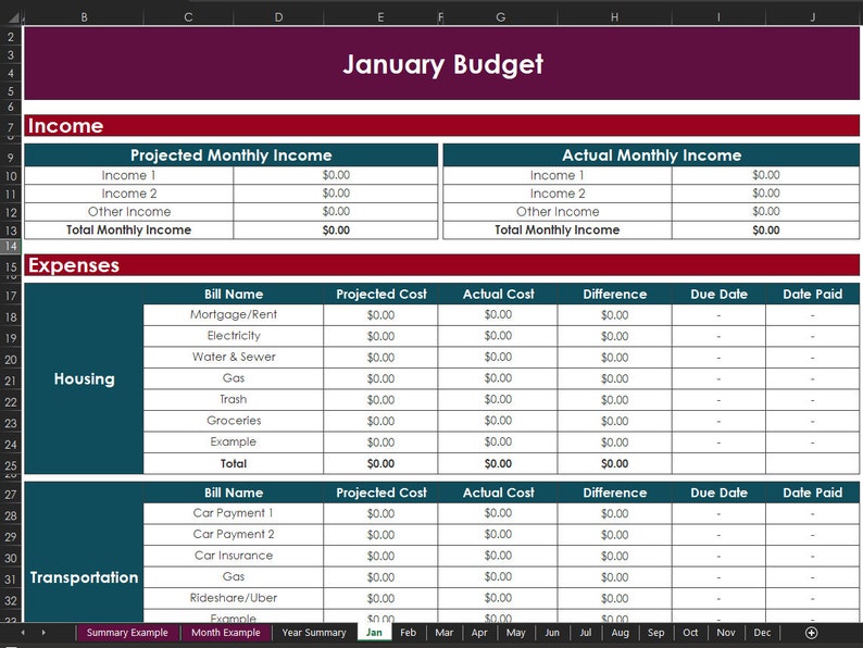 personal budget templates for mac personal budget templates for mac