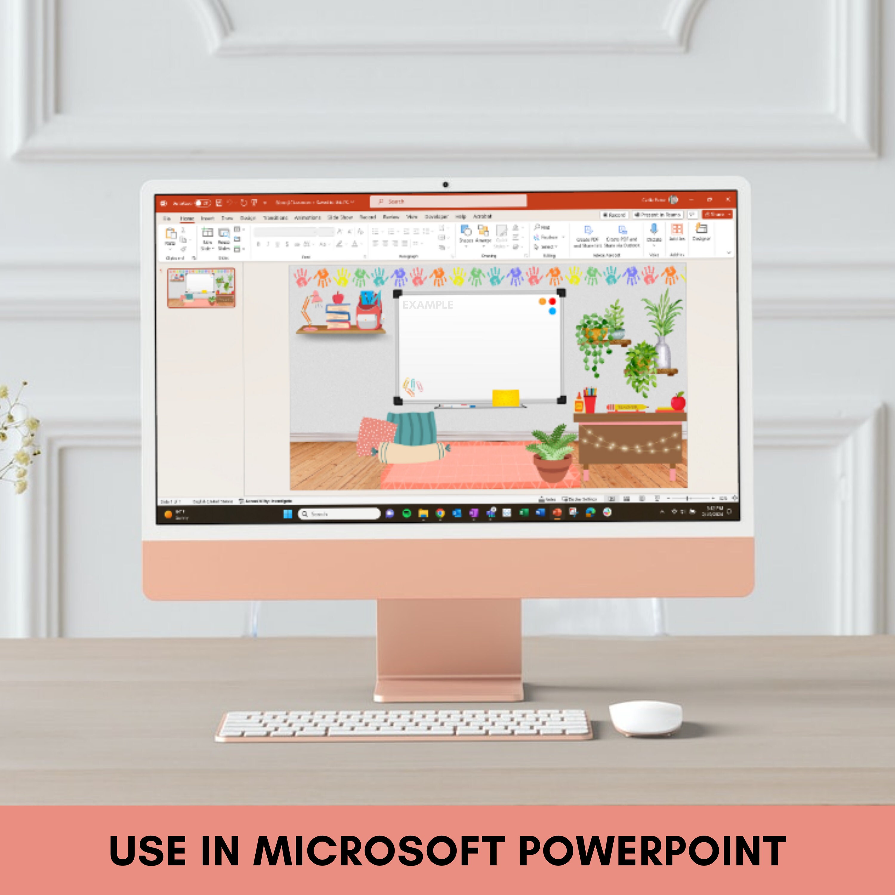 Plantilla de aula virtual PowerPoint PPT Bitmoji Enseñanza Profesor ...