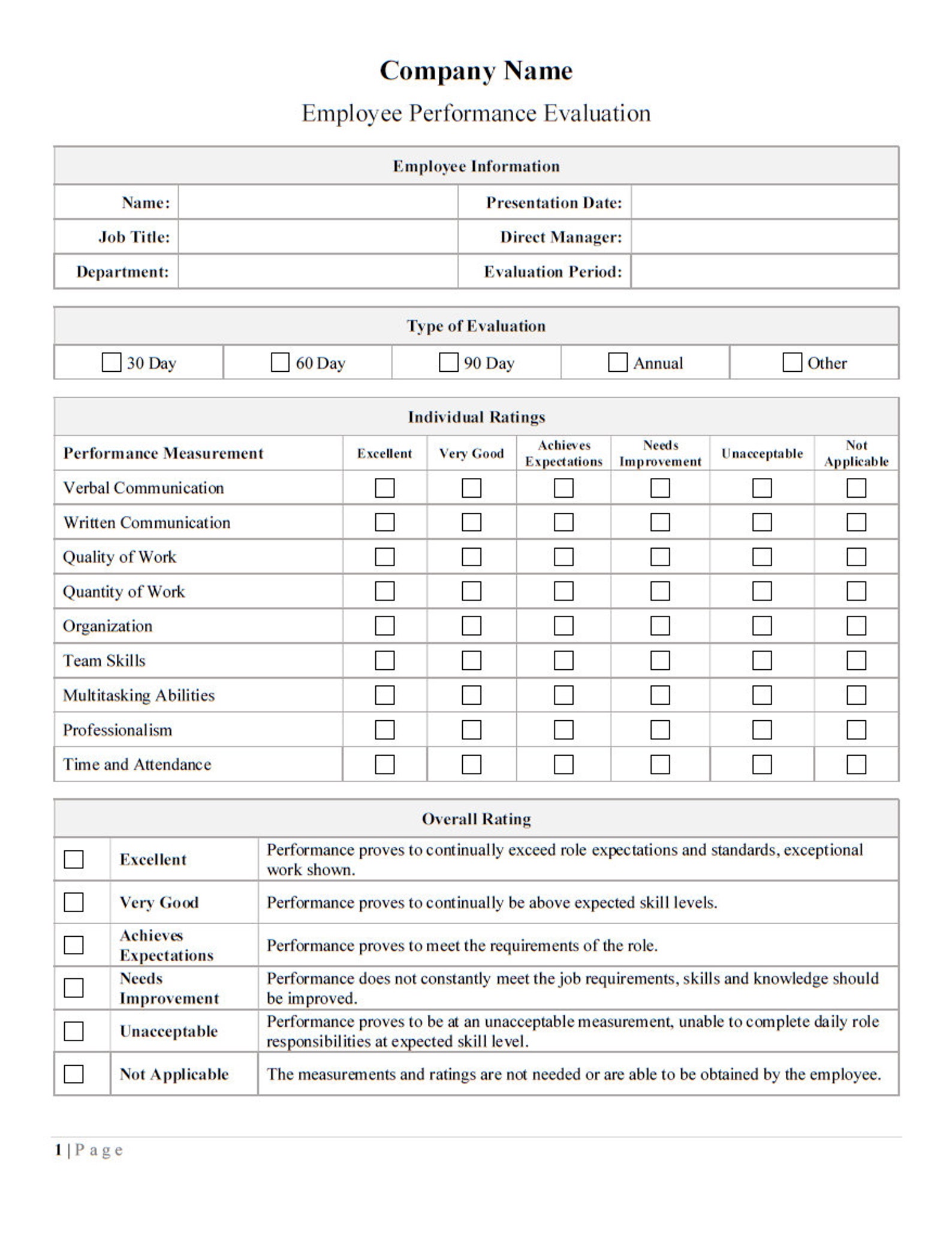 ms-word-employee-performance-evaluation-template-etsy