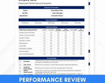 従業員業績評価テンプレート: 人事評価フォーム (Microsoft Word 文書)