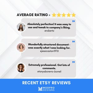Performance Review Template – Employee Evaluation & Salary Review – Editable MS Word HR Form – Instant Download image 5