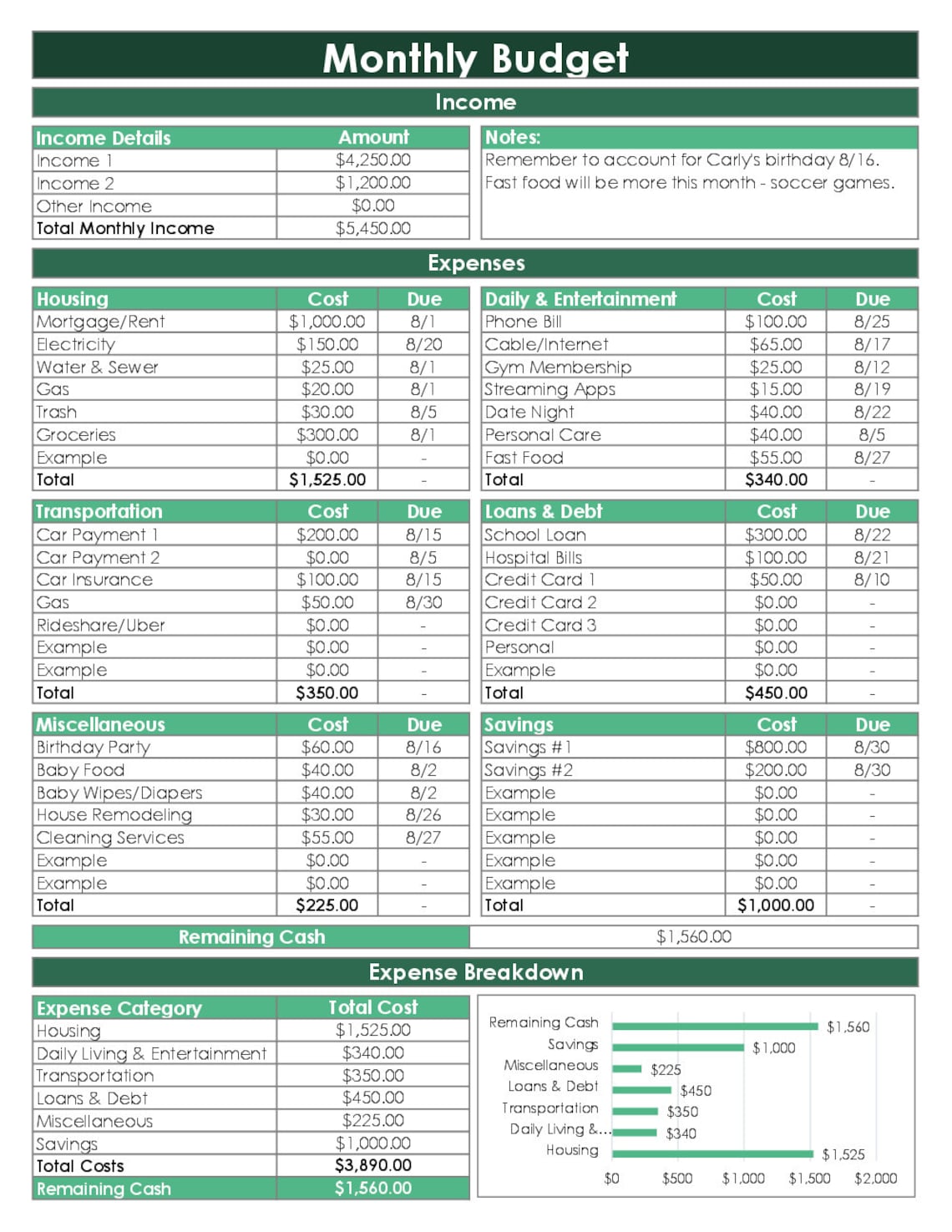 Minimalist ms Excel Budget Template Spreadsheet Etsy Minimalist ms Excel Budget Template Spreadsheet Etsy