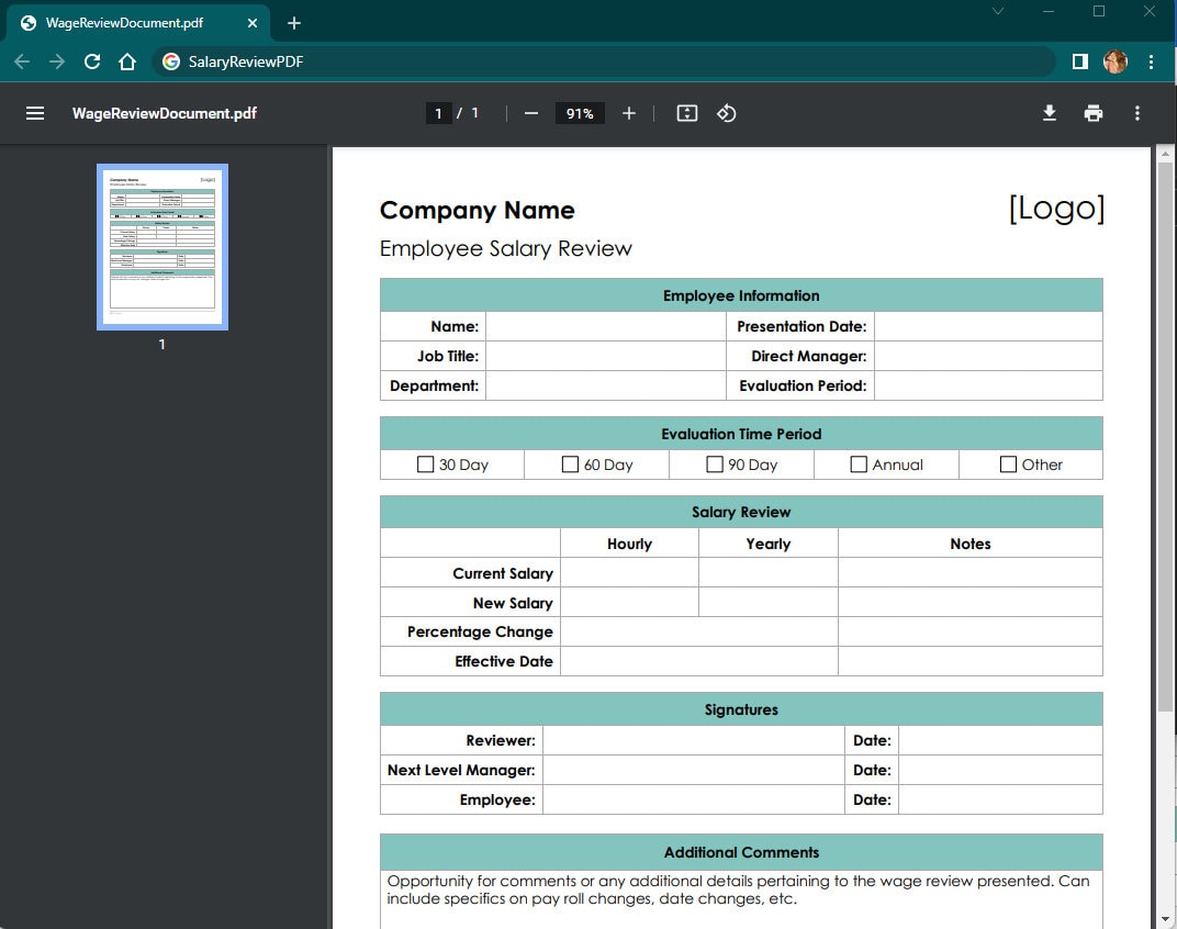 ms-word-employee-salary-review-template-etsy-canada
