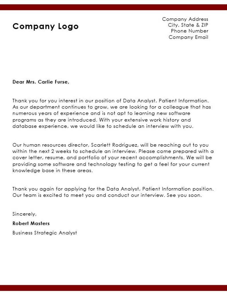 MS Word-business Letterhead Template - Etsy