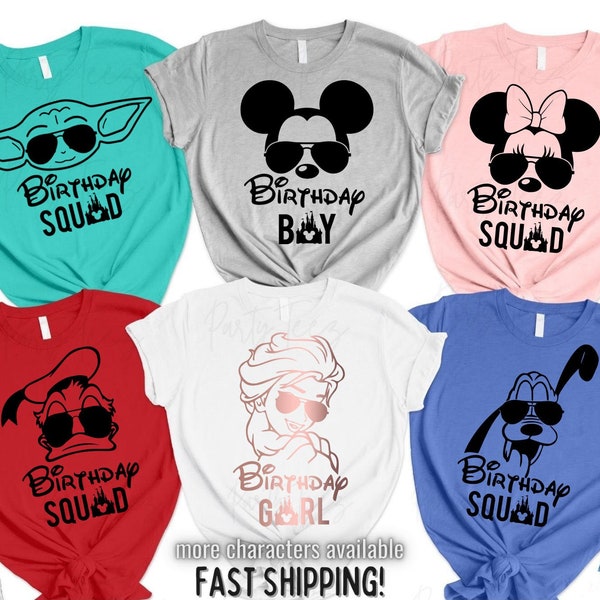 Disney Birthday Shirts, Disneyland Birthday Shirts, Disneyworld Birthday Shirt, Disney Birthday Girl Shirt, Disney Family Shirts, Birthday