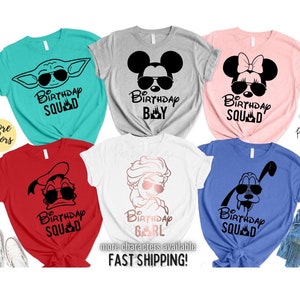 Disney Birthday Shirts, Disneyland Birthday Shirts, Disneyworld Birthday Shirt, Disney 1st birthday, Disney Family Shirts, Birthday Disney