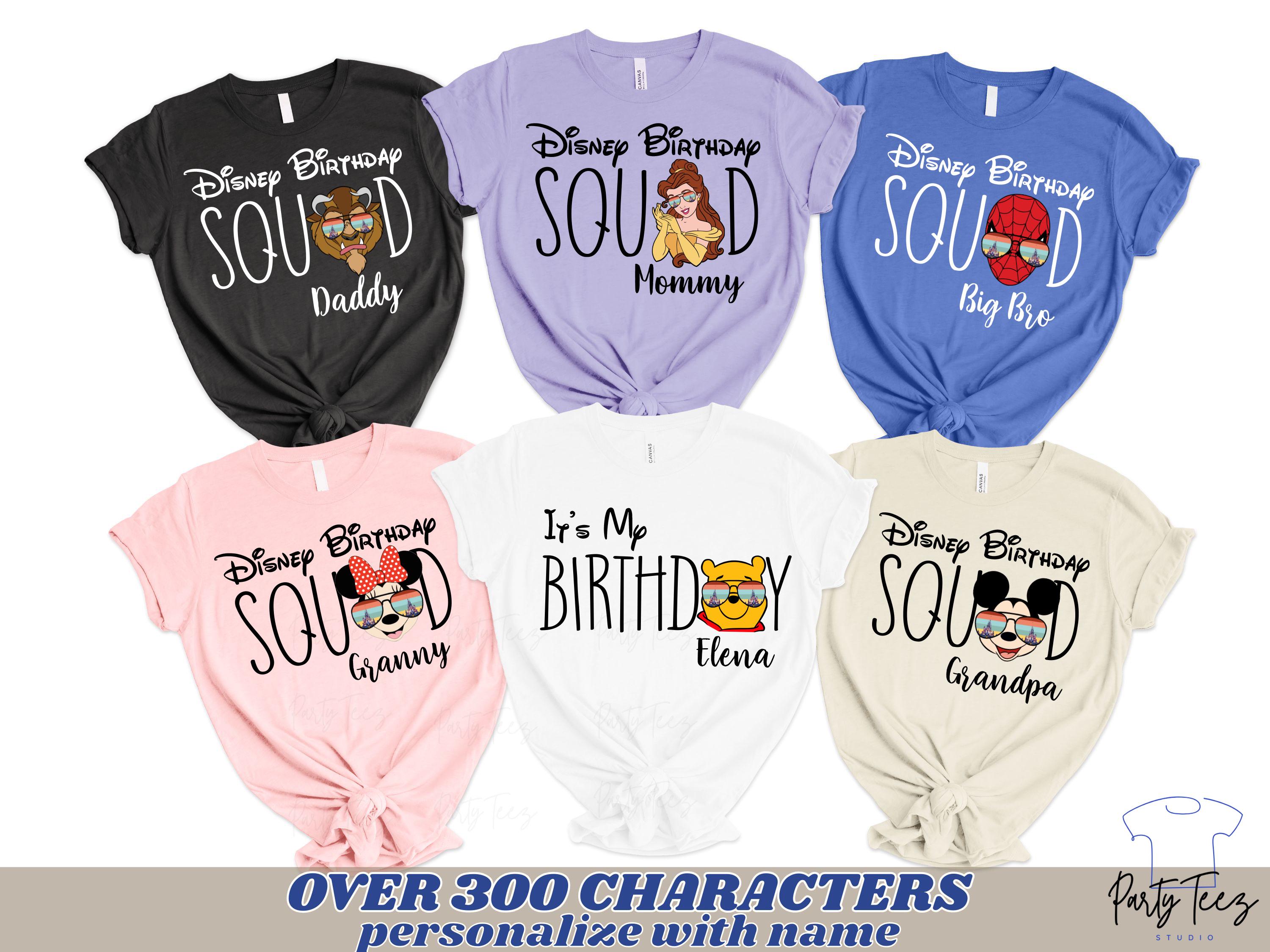 Disney Birthday Shirts, Disney Birthday Squad Shirts, Disney Birthday Girl Shirt, Custom Disney Birthday Shirts, Disney Birthday Family