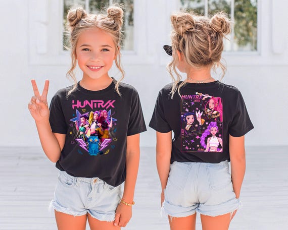 Huntrix Tshirt, Huntrix Youth Shirt, Huntrix Girls Shirt, Mira Rumi Zoey Shirt, Huntrix Shirt Toddler, Kpop Huntrix Shirt, Huntrix Christmas