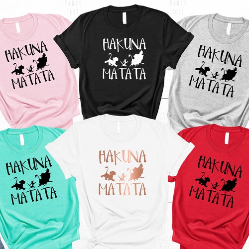 Disney Shirts Hakuna Matata Shirt Disney Shirts for Women - Etsy