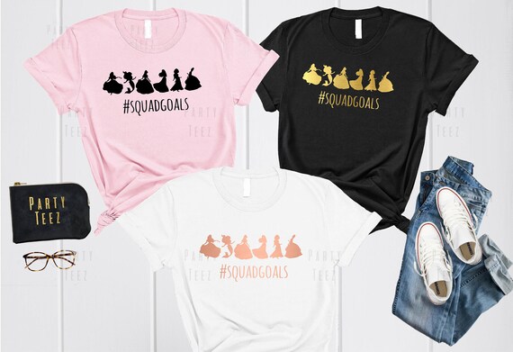 Womens Squad Goals T-Shirt Gold Womens Squad Goals T-Shirt Gold