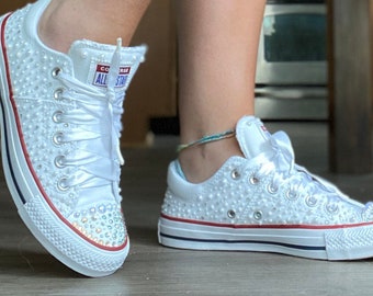 bedazzled converse sneakers