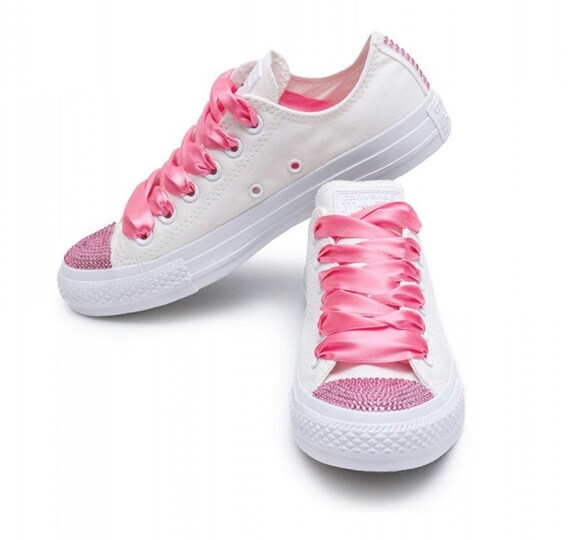 bedazzled pink converse