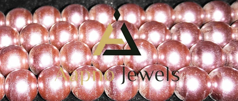 8 inch Length AAA Best Quality Natural Wholesale Price LB-1311 Pink South Sea Pearl Smooth round Ball 12mm Loose Beads