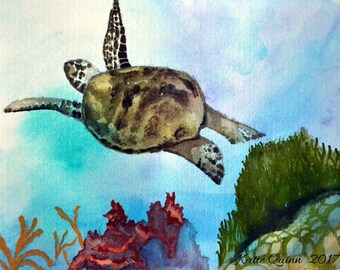 Turtle - Postcard