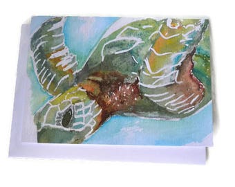Sea Turtle - Greeting Card