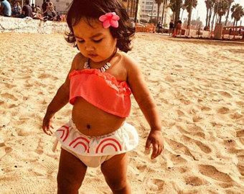 Clothing Girls Clothing Same Day Ship Ready To Ship Moana Baby Costume Moana Baby Party Moana Toddler Moana Outfit Moana Necklace Moana Flower