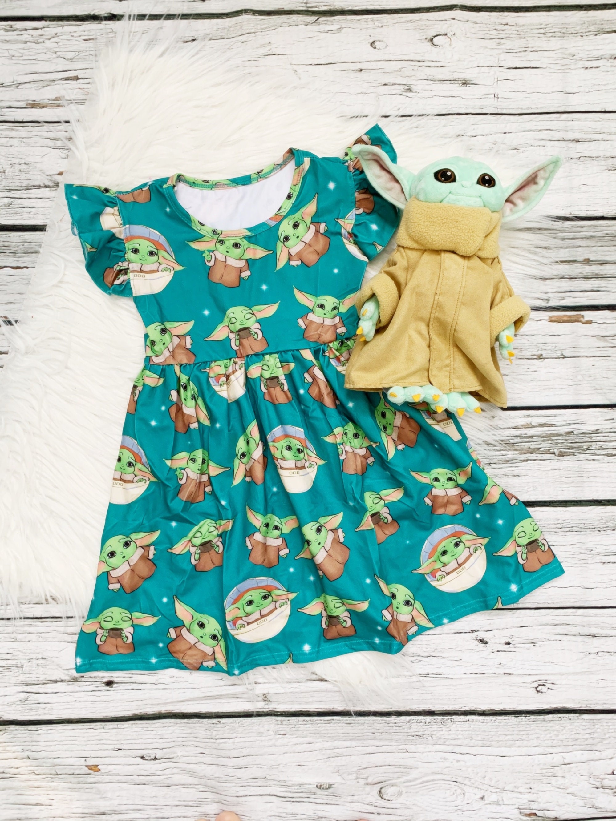 Ship TodayStar Wars DressBaby Yoda DressPillow Dress Girl Etsy