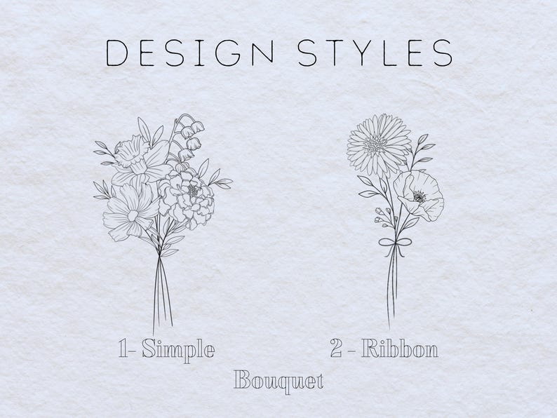Custom Birth Flower Tattoo, Birth Flower Bouquet, Custom Floral Tattoo, Custom Family Tattoo, Birthday Flower Tattoo, Birth Month Tattoo image 7