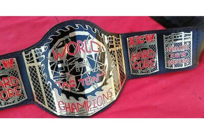 ECW World Tag Team Wrestling Championship Title Belt Adult Etsy