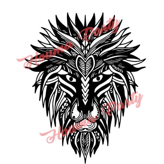 Download Mandala lion svgPapercut Template for Cricut for | Etsy